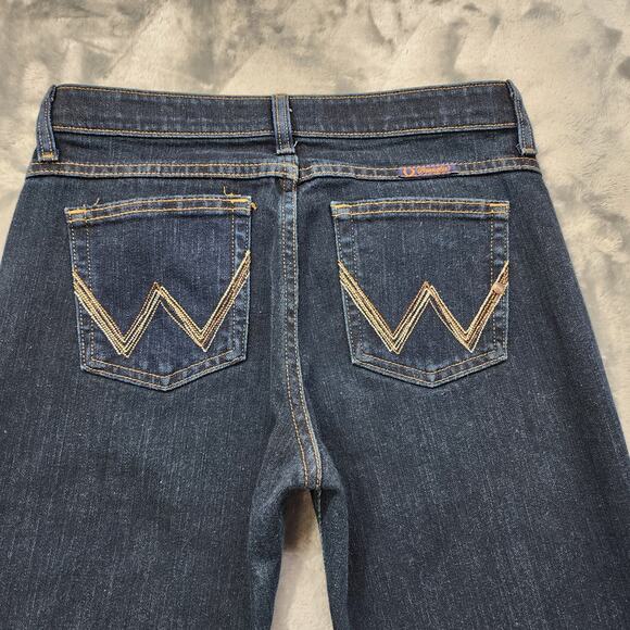 Wrangler Jeans Womens 5/6 X 30 Dark Wash Ultimate Riding Q-Baby Mid-Rise Bootcut - Picture 4 of 13